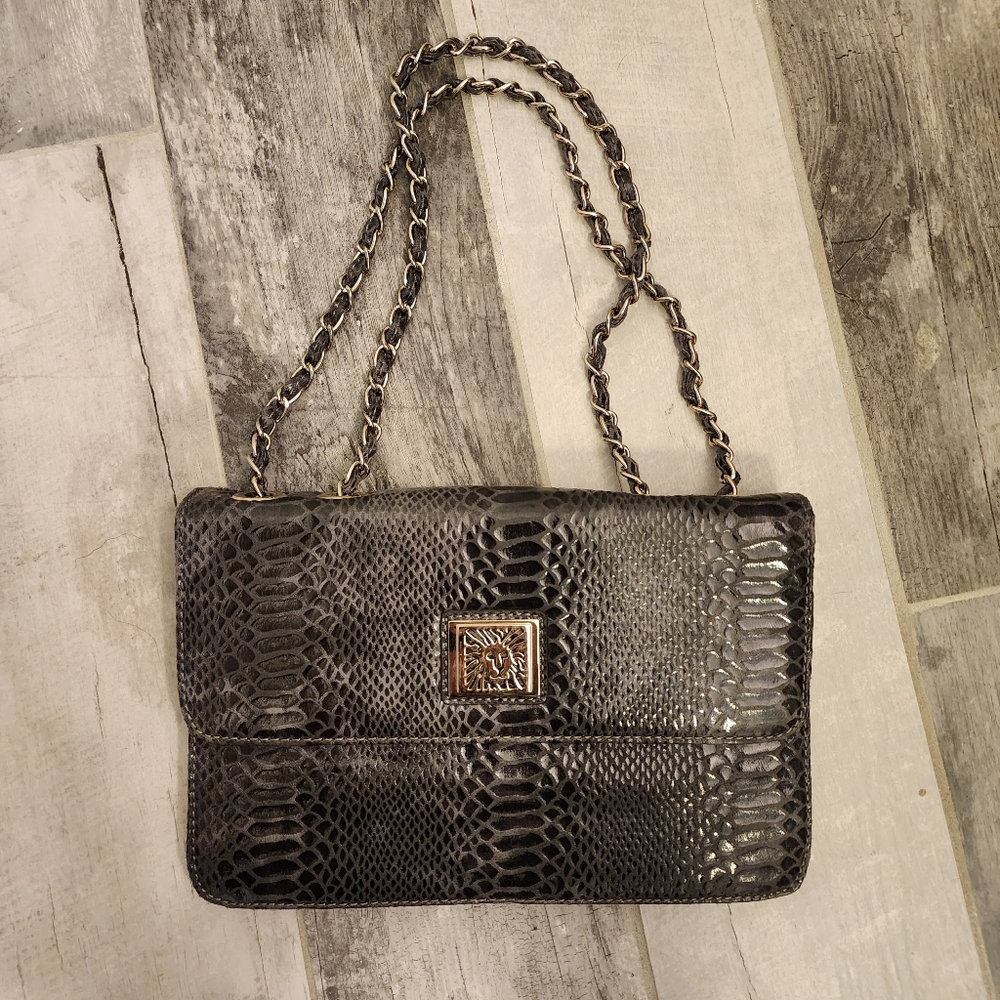 Anne Klein Snakeskin Purse